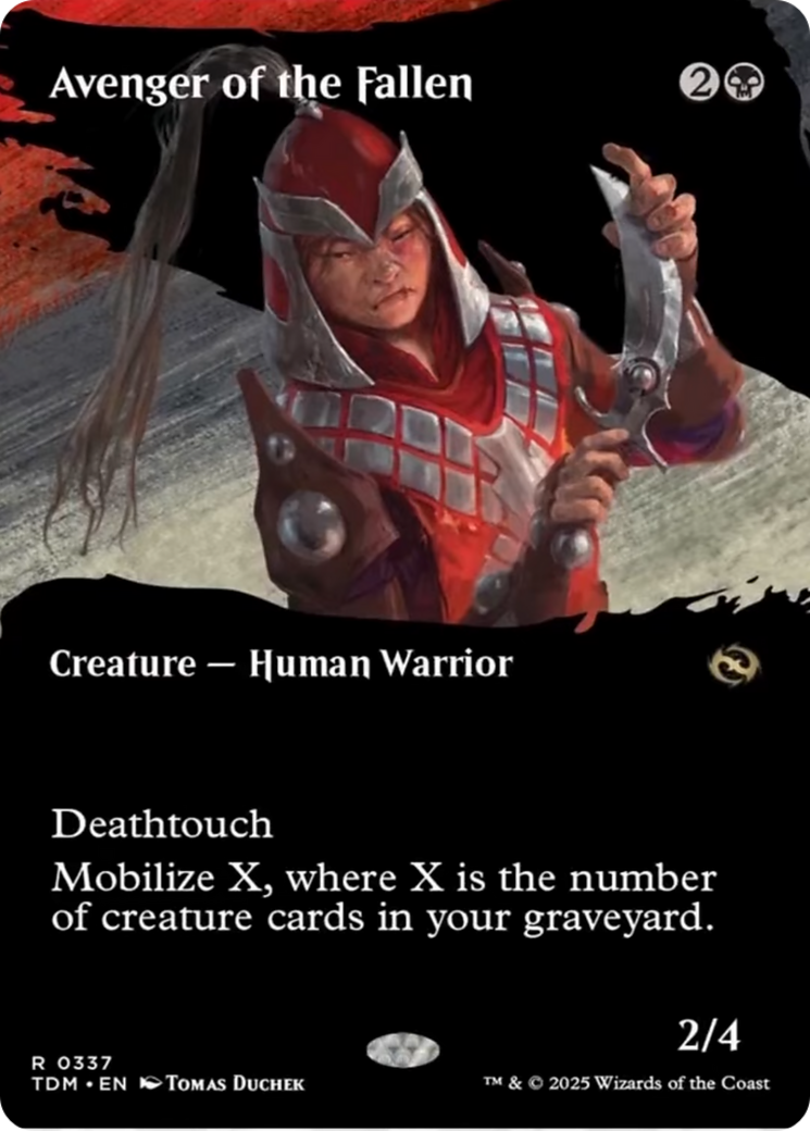 Avenger of the Fallen (Borderless) [Tarkir: Dragonstorm] | Empire Gaming NC