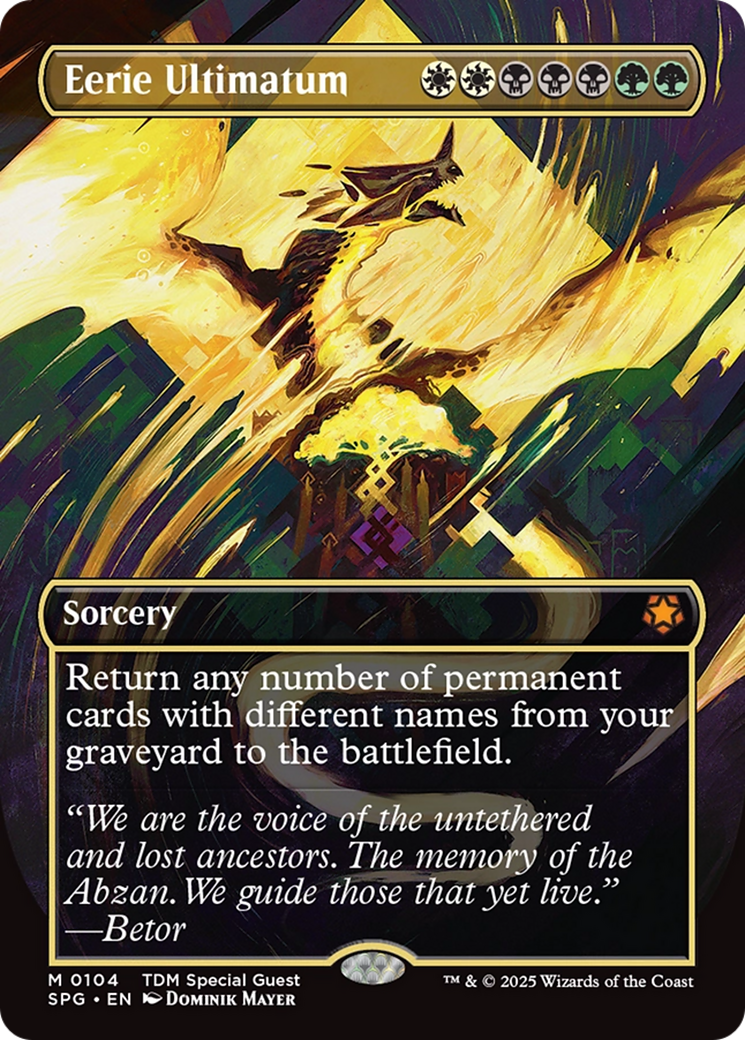 Eerie Ultimatum (Borderless) [Tarkir: Dragonstorm Special Guests] | Empire Gaming NC