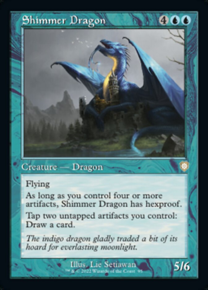 Shimmer Dragon (Retro) [The Brothers' War Commander] | Empire Gaming NC