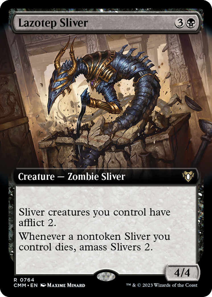 Lazotep Sliver (Extended Art) [Commander Masters] | Empire Gaming NC