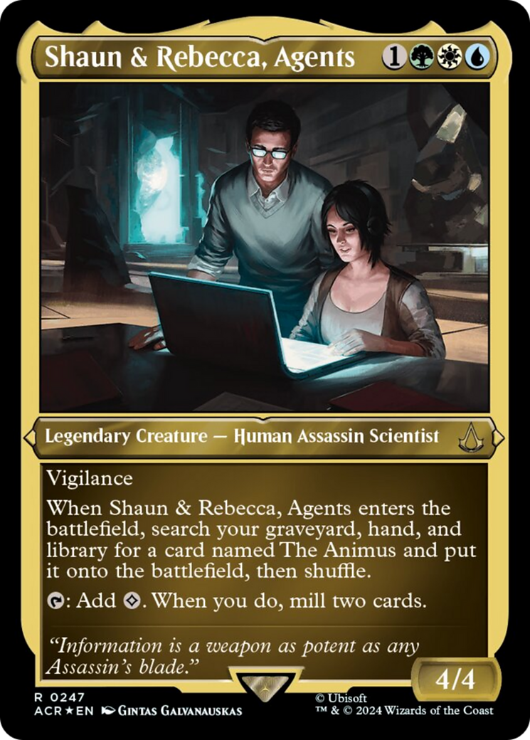Shaun & Rebecca, Agents (Foil Etched) [Assassin's Creed] | Empire Gaming NC