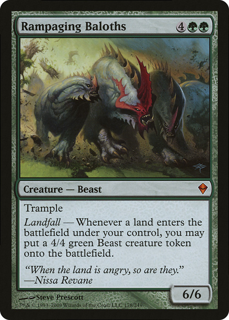 Rampaging Baloths (Zendikar) (Oversized) [Oversize Cards] | Empire Gaming NC