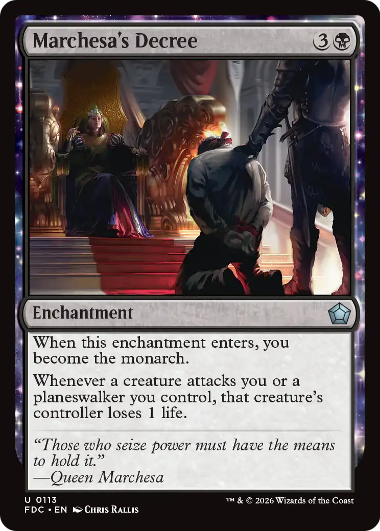 Marchesa's Decree [Foundations Commander] | Empire Gaming NC