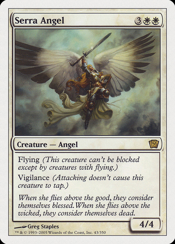 Serra Angel (9th Edition) [Oversize Cards] | Empire Gaming NC