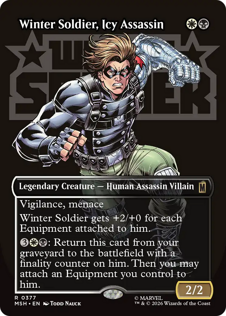 Winter Soldier, Icy Assassin (Borderless) [Marvel Super Heroes] | Empire Gaming NC