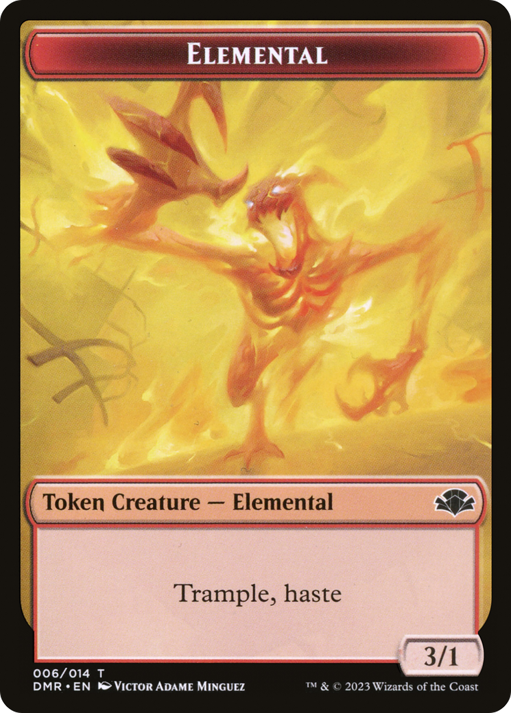 Elemental Token [Dominaria Remastered Tokens] | Empire Gaming NC