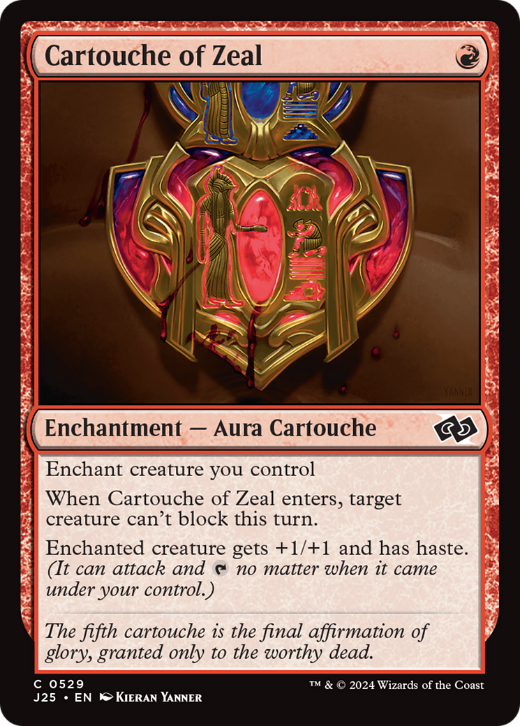 Cartouche of Zeal [Foundations Jumpstart] | Empire Gaming NC