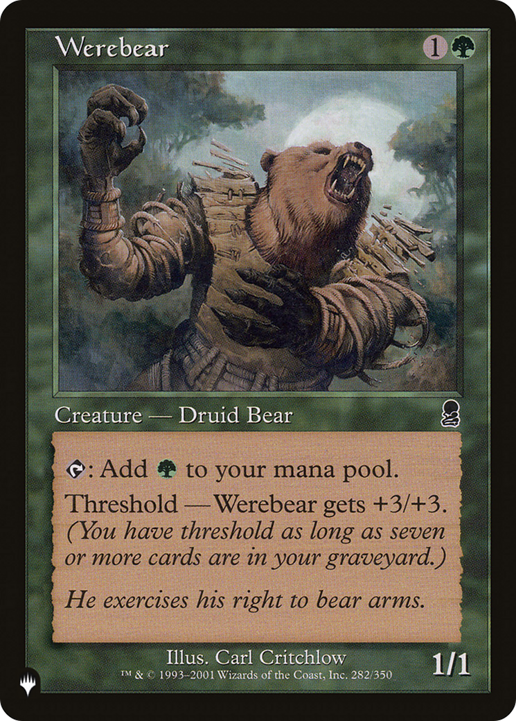 Werebear [The List Reprints] | Empire Gaming NC