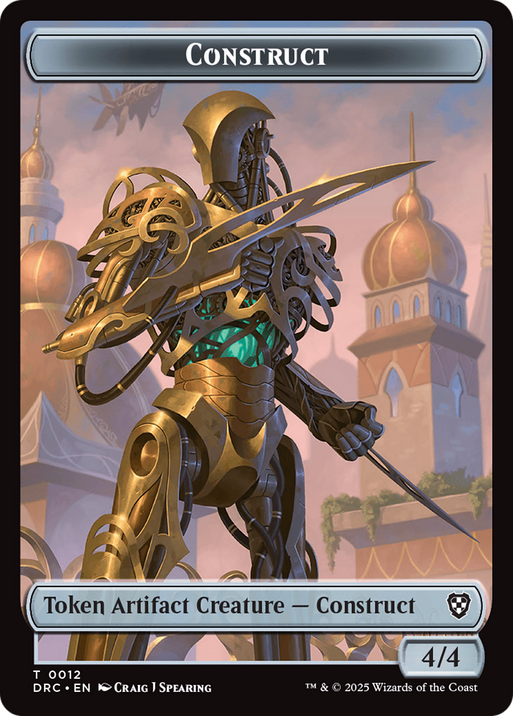 Construct // Golem (0013) Double-Sided Token [Aetherdrift Tokens] | Empire Gaming NC