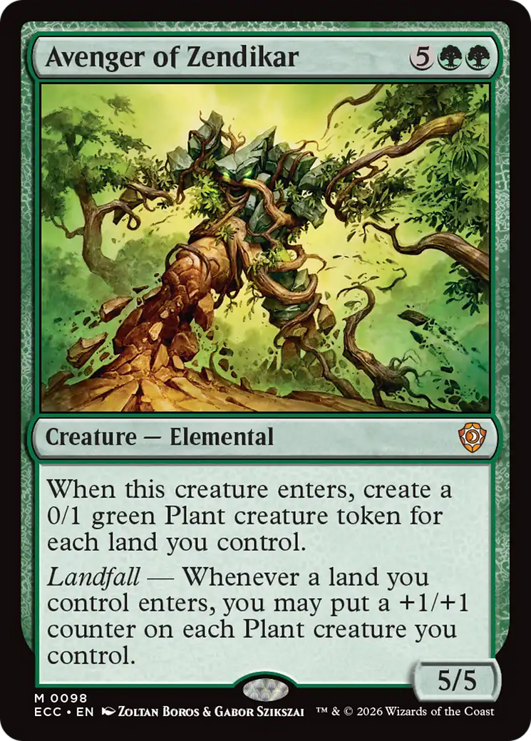 Avenger of Zendikar [Lorwyn Eclipsed Commander] | Empire Gaming NC