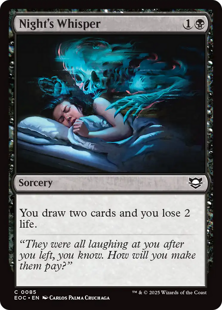 Night's Whisper [Edge of Eternities Commander] | Empire Gaming NC