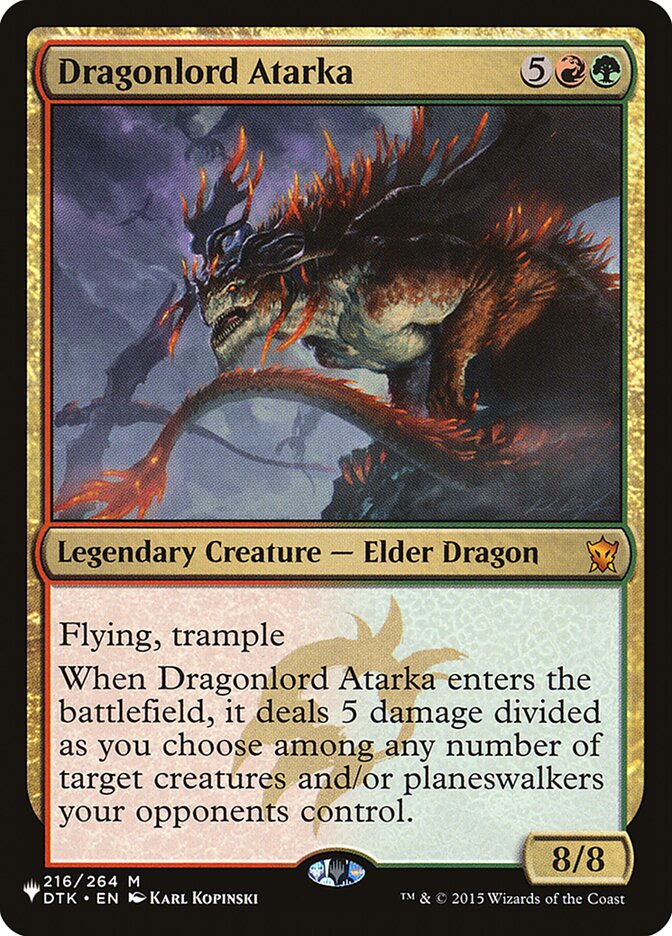 Dragonlord Atarka [The List] | Empire Gaming NC