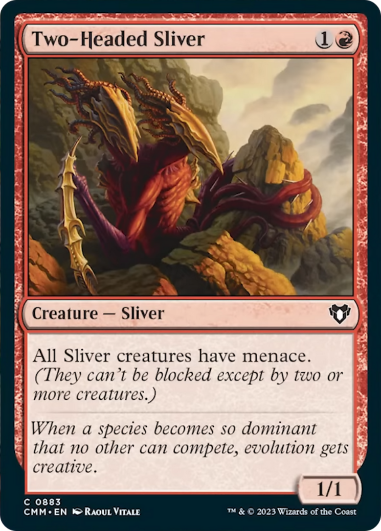 Two-Headed Sliver [Commander Masters] | Empire Gaming NC