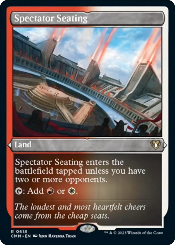 Spectator Seating (Foil Etched) [Commander Masters] | Empire Gaming NC