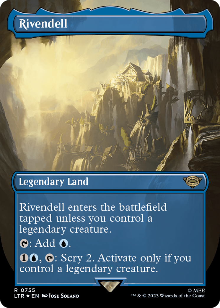 Rivendell (Borderless) (Surge Foil) [The Lord of the Rings: Tales of Middle-Earth] | Empire Gaming NC