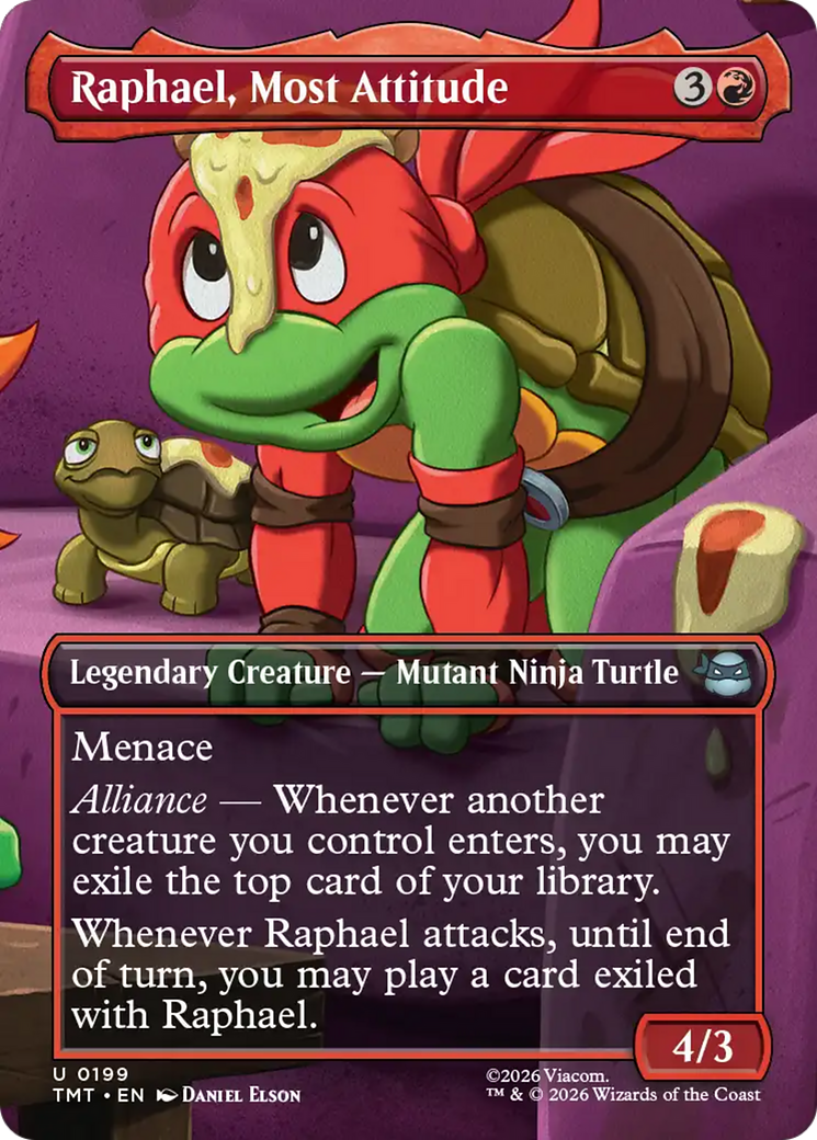 Raphael, Most Attitude (Borderless) [Teenage Mutant Ninja Turtles] | Empire Gaming NC