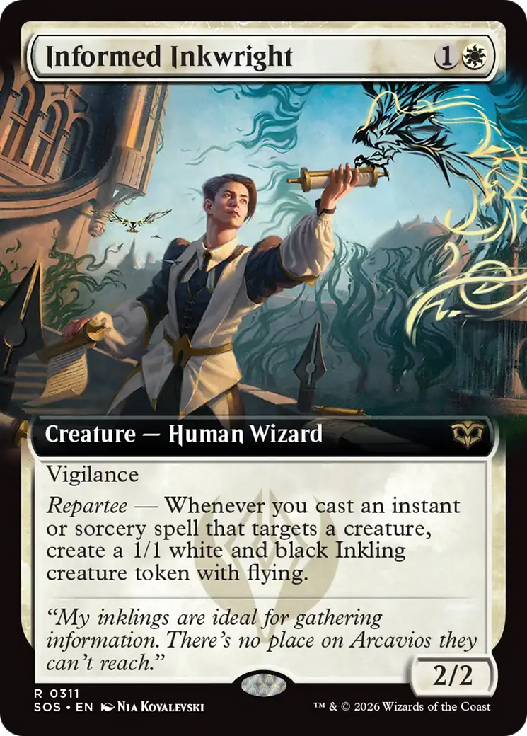 Informed Inkwright (Extended Art) [Secrets of Strixhaven] | Empire Gaming NC