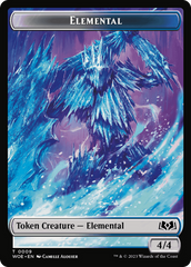 Elemental // Food (0011) Double-Sided Token [Wilds of Eldraine Tokens] | Empire Gaming NC