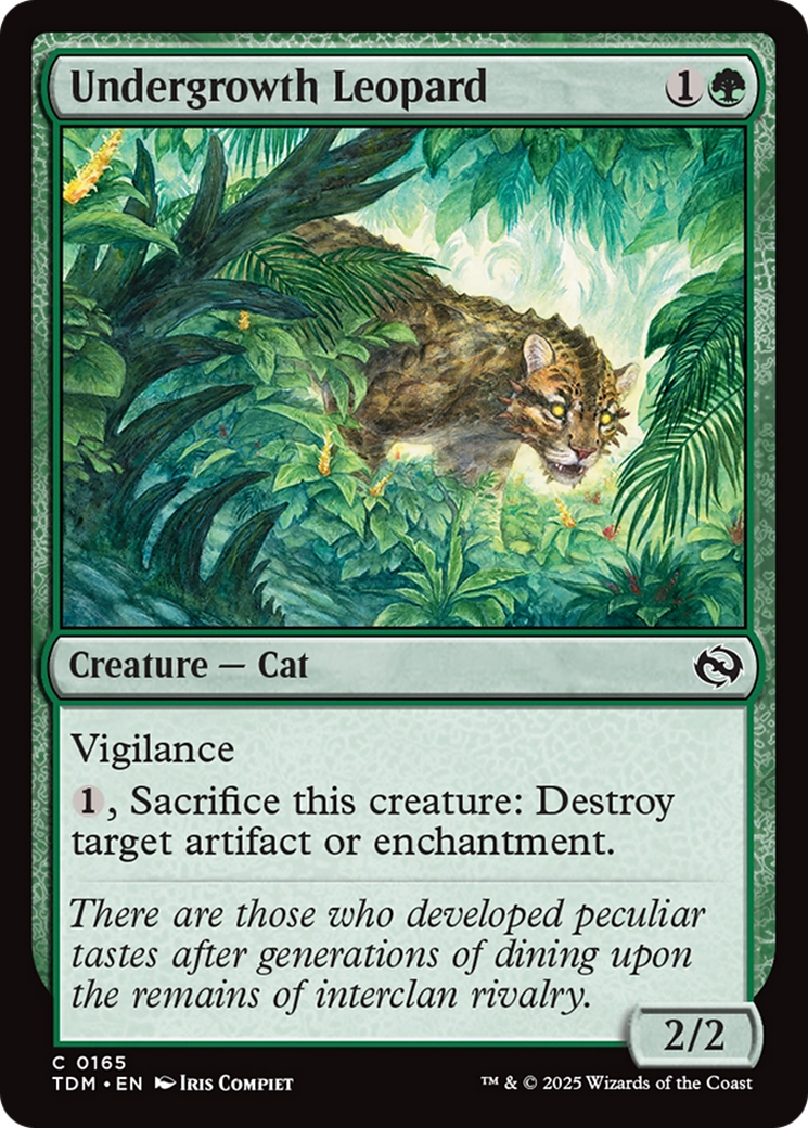 Undergrowth Leopard [Tarkir: Dragonstorm] | Empire Gaming NC