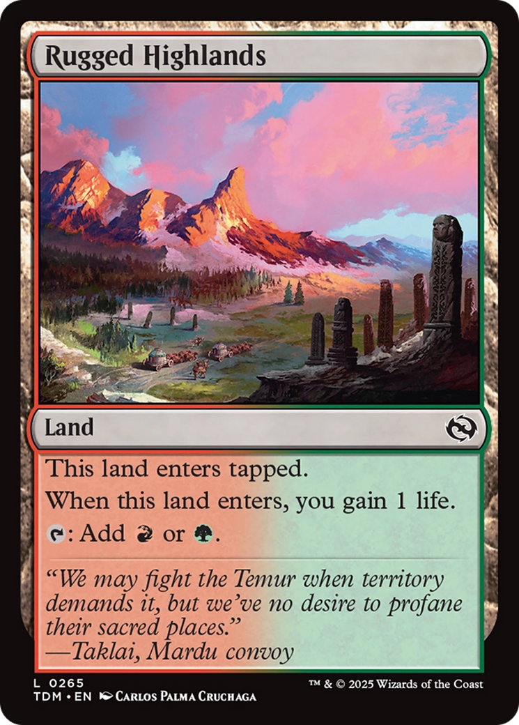 Rugged Highlands [Tarkir: Dragonstorm] | Empire Gaming NC
