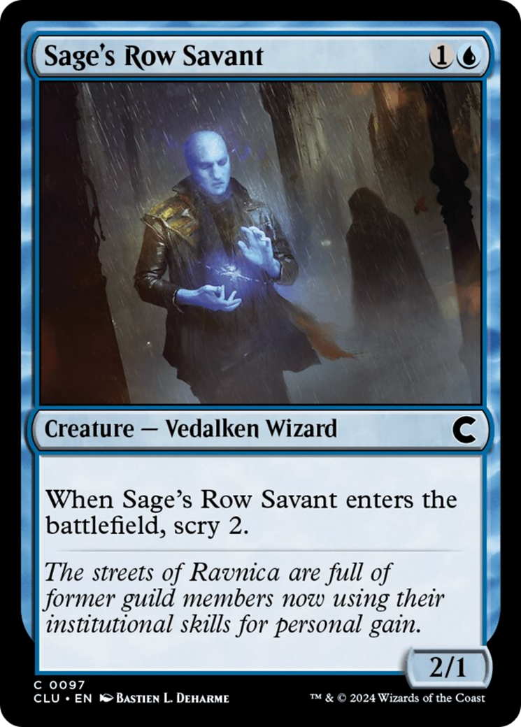 Sage's Row Savant [Ravnica: Clue Edition] | Empire Gaming NC