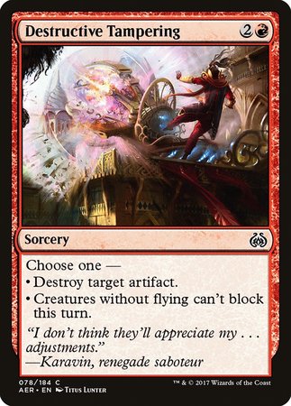 Destructive Tampering [Aether Revolt] | Empire Gaming NC