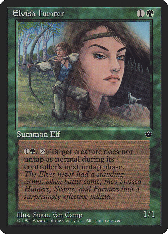 Elvish Hunter (Susan Van Camp) [Fallen Empires] | Empire Gaming NC