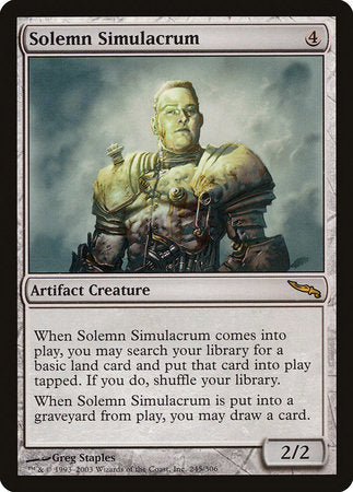 Solemn Simulacrum [Mirrodin] | Empire Gaming NC