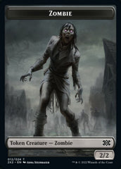 Zombie // Spirit Double-sided Token [Double Masters 2022 Tokens] | Empire Gaming NC