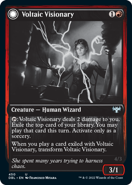 Voltaic Visionary // Volt-Charged Berserker [Innistrad: Double Feature] | Empire Gaming NC