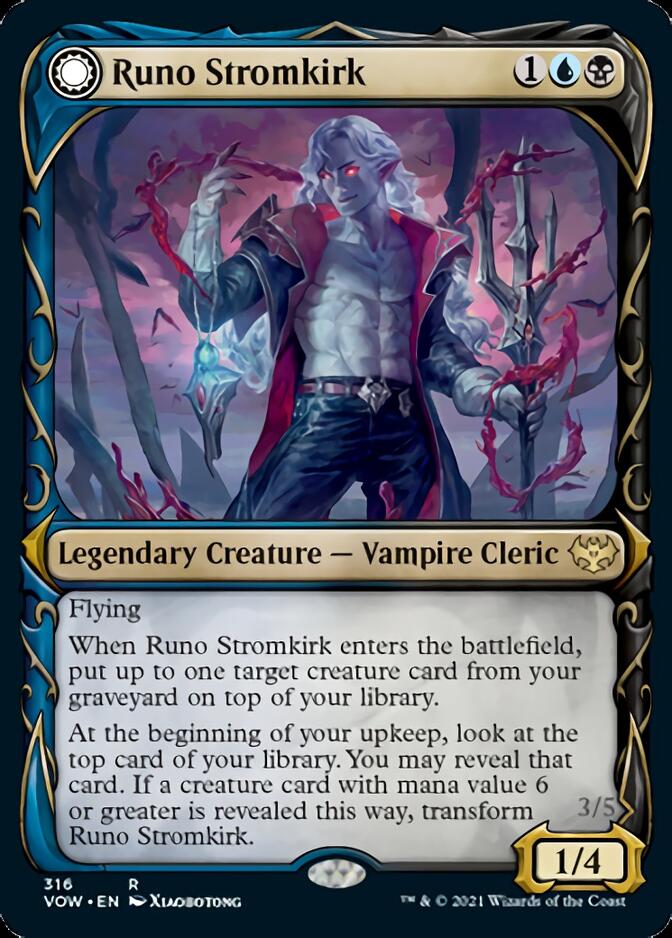 Runo Stromkirk // Krothuss, Lord of the Deep (Showcase Fang Frame) [Innistrad: Crimson Vow] | Empire Gaming NC