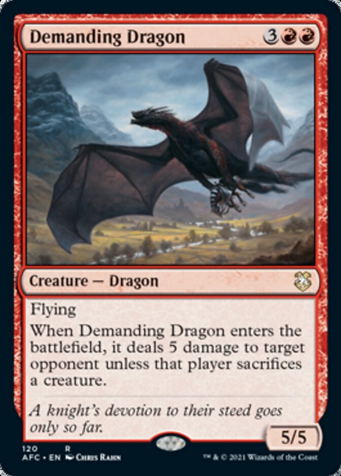 Demanding Dragon [Dungeons & Dragons: Adventures in the Forgotten Realms Commander] | Empire Gaming NC