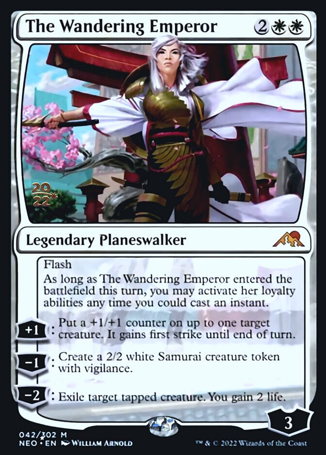 The Wandering Emperor [Kamigawa: Neon Dynasty Prerelease Promos] | Empire Gaming NC