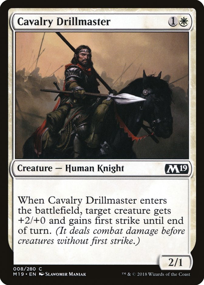 Cavalry Drillmaster [Core Set 2019] | Empire Gaming NC