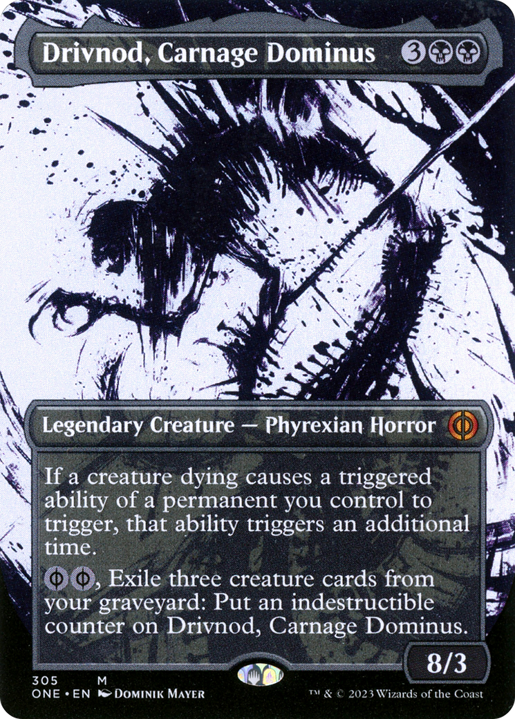 Drivnod, Carnage Dominus (Borderless Ichor) [Phyrexia: All Will Be One] | Empire Gaming NC