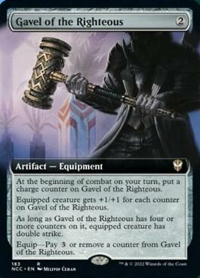 Gavel of the Righteous (Extended Art) [Streets of New Capenna Commander] | Empire Gaming NC