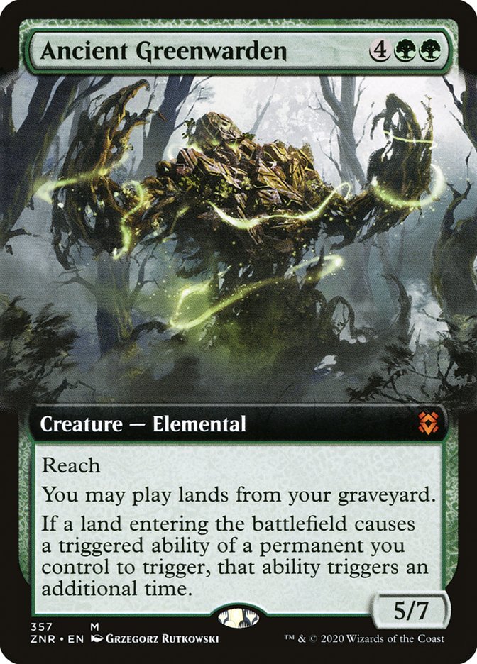 Ancient Greenwarden (Extended Art) [Zendikar Rising] | Empire Gaming NC