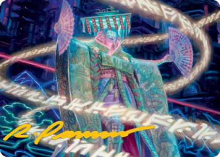 Satsuki, the Living Lore Art Card (Gold-Stamped Signature) [Kamigawa: Neon Dynasty Art Series] | Empire Gaming NC