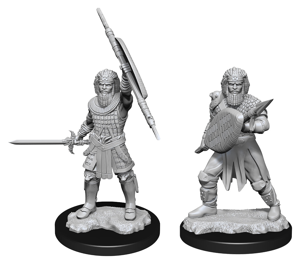 Nolzur's Marvelous Unpainted Minis: W13 Human Fighter Male | Empire Gaming NC