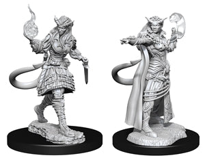 Nolzur's Marvelous Unpainted Minis: W15 Tiefling Sorcerer Female | Empire Gaming NC