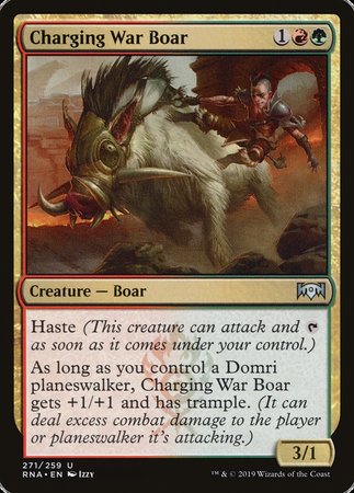 Charging War Boar [Ravnica Allegiance] | Empire Gaming NC