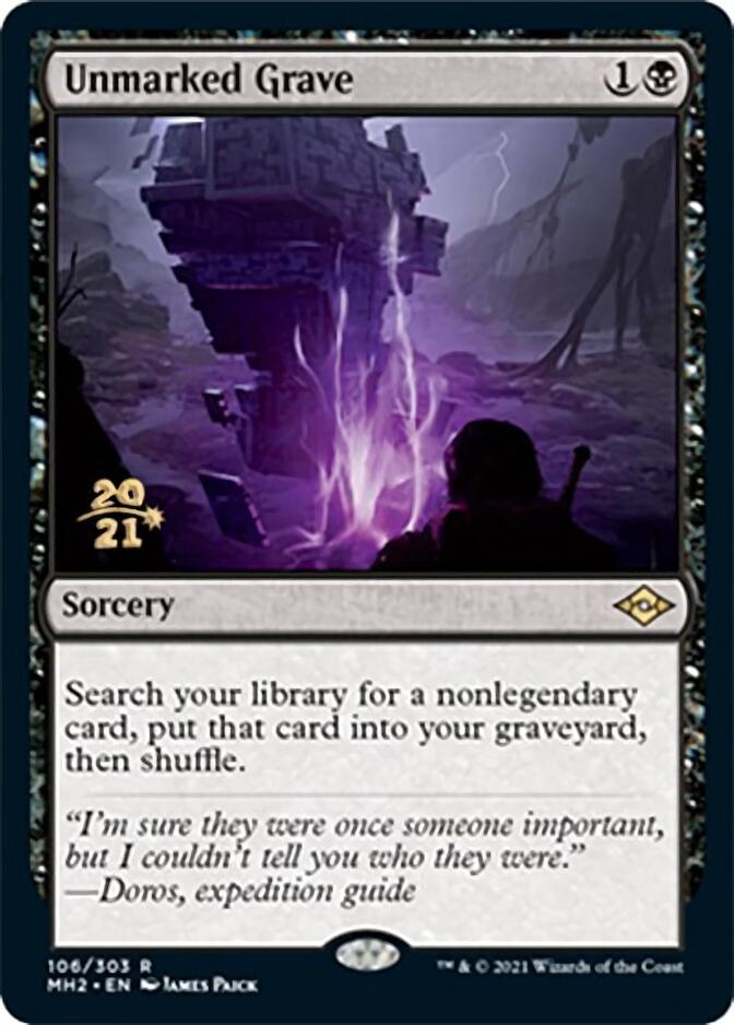 Unmarked Grave [Modern Horizons 2 Prerelease Promos] | Empire Gaming NC