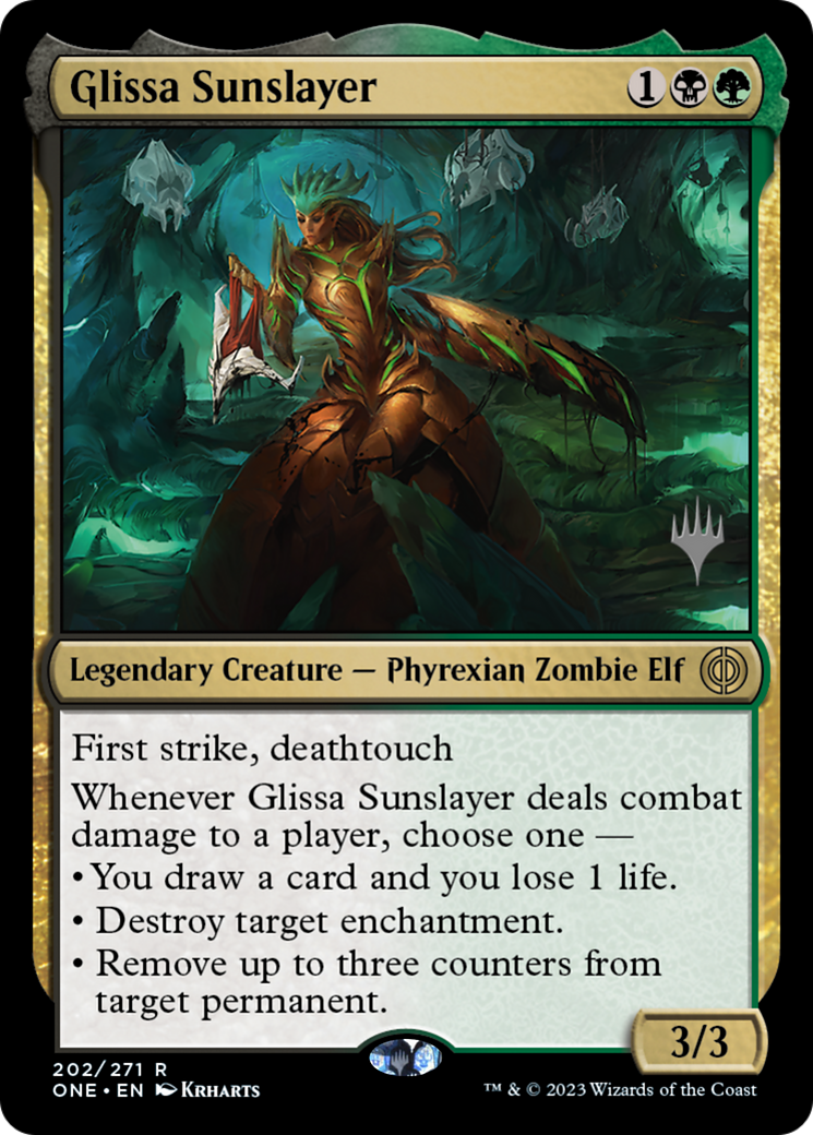 Glissa Sunslayer (Promo Pack) [Phyrexia: All Will Be One Promos] | Empire Gaming NC