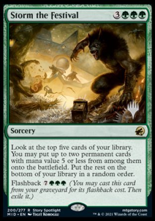 Storm the Festival (Promo Pack) [Innistrad: Midnight Hunt Promos] | Empire Gaming NC