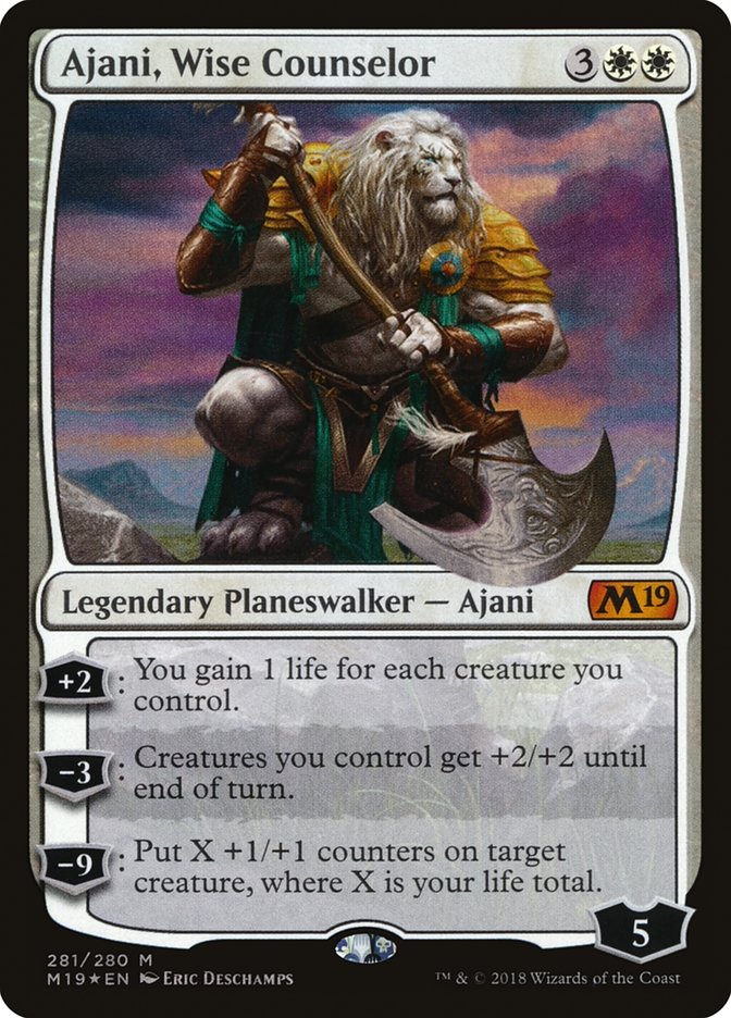 Ajani, Wise Counselor [Core Set 2019] | Empire Gaming NC