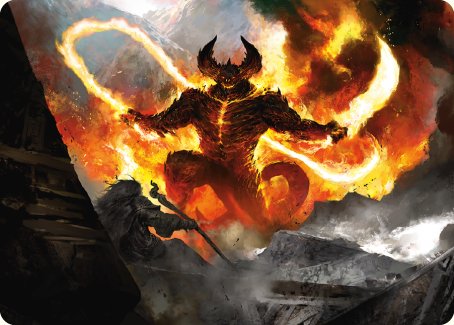 The Balrog, Flame of Udun Art Card [The Lord of the Rings: Tales of Middle-earth Art Series] | Empire Gaming NC