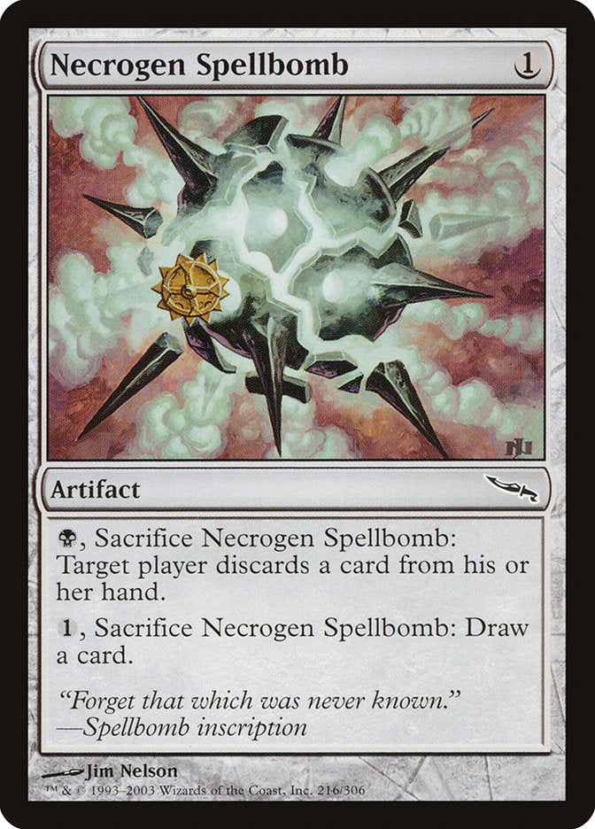 Necrogen Spellbomb [Mirrodin] | Empire Gaming NC