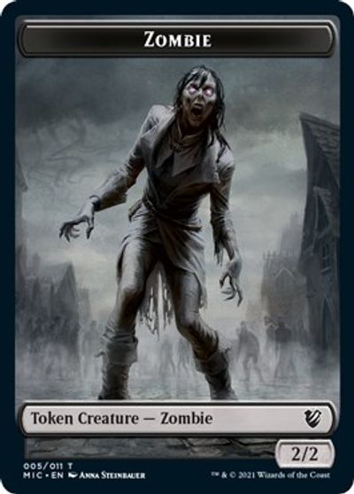 Zombie (005 MIC) // Zombie (005 MID) [Innistrad: Midnight Hunt Commander] | Empire Gaming NC