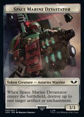 Soldier (002) // Space Marine Devastator Double-sided Token [Universes Beyond: Warhammer 40,000 Tokens] | Empire Gaming NC