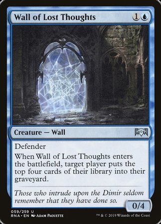 Wall of Lost Thoughts [Ravnica Allegiance] | Empire Gaming NC